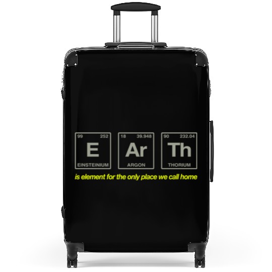 EARTH - written in elements of the periodic table Suitcases