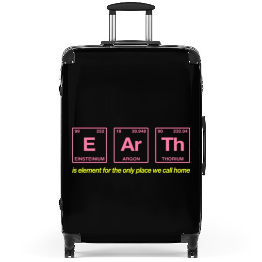 EARTH - written in elements of the periodic table Suitcases