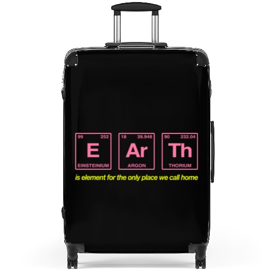 EARTH - written in elements of the periodic table Suitcases