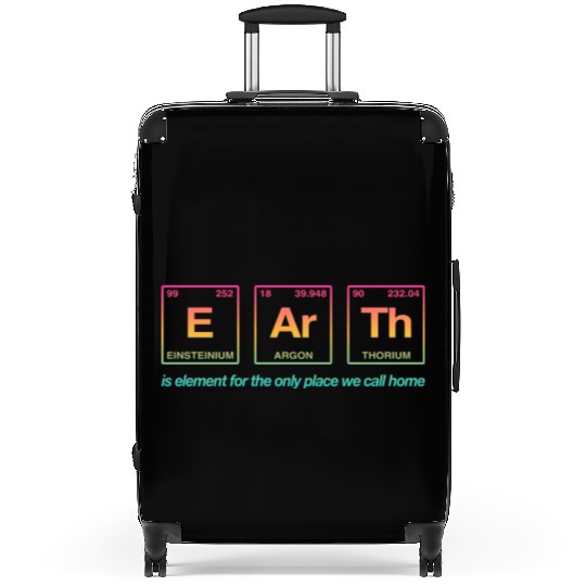 EARTH - written in elements of the periodic table Suitcases