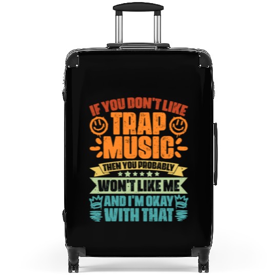 Vintage Trap Music Trapping Humor For A Trap Music Suitcases