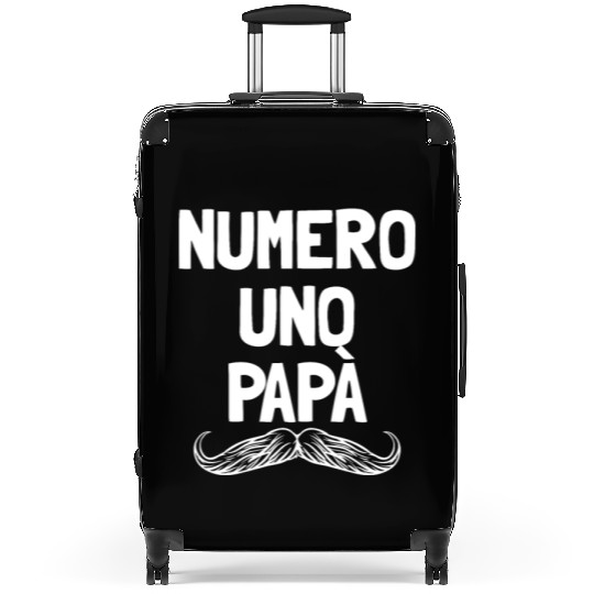 Numero Uno Papa Italian Dad Father's Number 1 Dad Suitcases