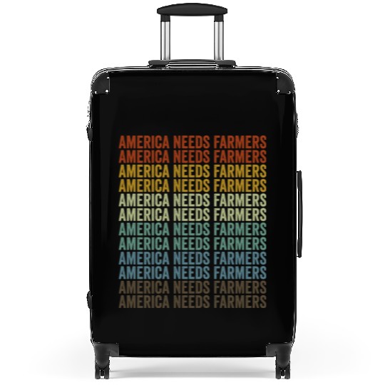 America Needs Farmers Farmer America Suitcases