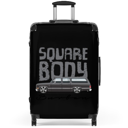 SQUARE Charcoal Suitcases
