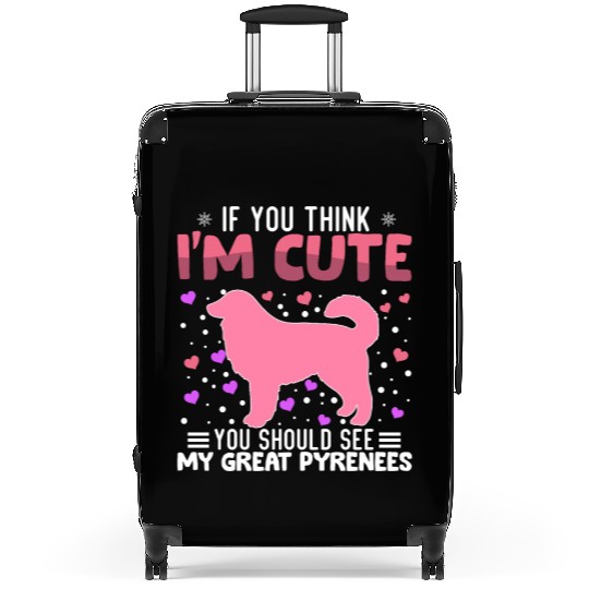 Great Pyrenees Heart Valentine's Day Animal For Suitcases