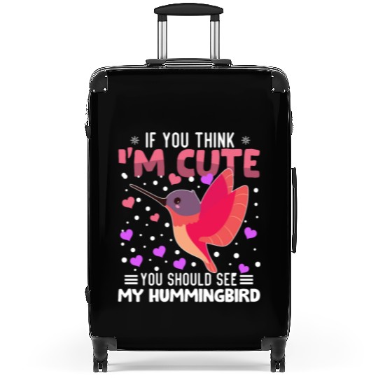 Hummingbird Heart Valentine's Day Animal For Suitcases
