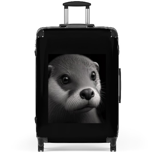Fashionable Otter Design Cool Sea Otter With Blue Suitcases