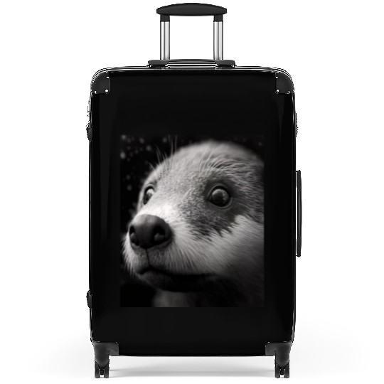 Fashionable Otter Design Cool Sea Otter With Blue Suitcases
