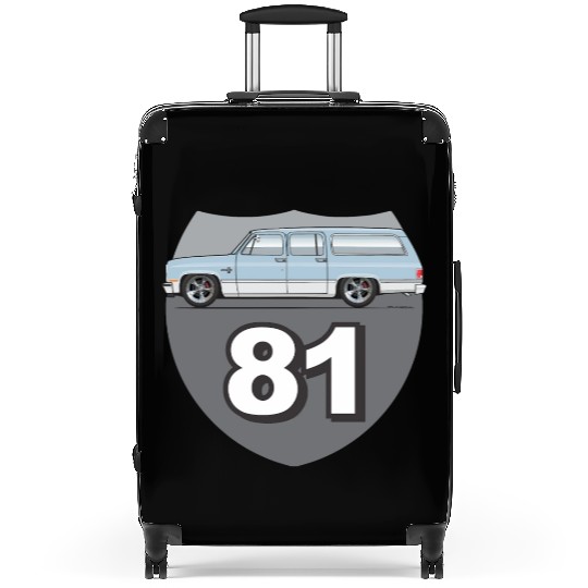 81 Light Blue Suitcases