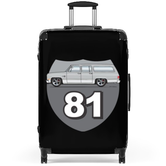 81 Light Silver Suitcases