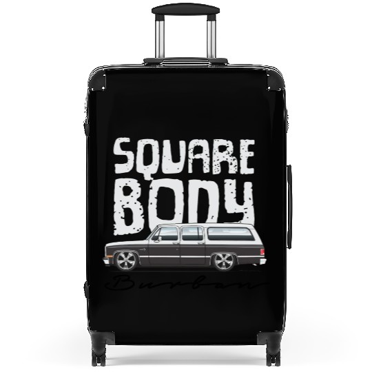square body Frost White Suitcases