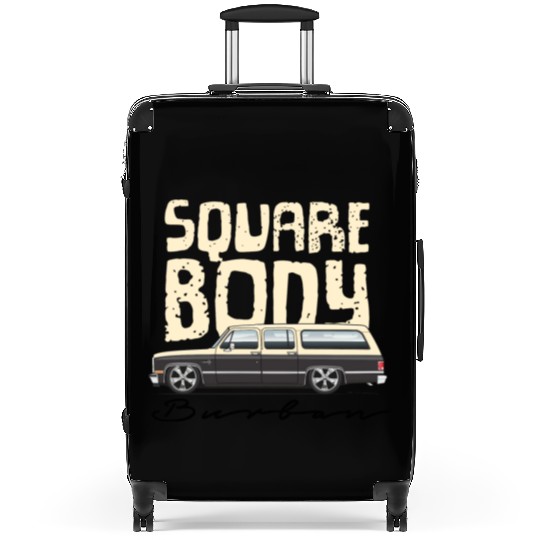 square body Santa Fe Tan Suitcases