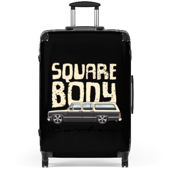 square body Santa Fe Tan Suitcases