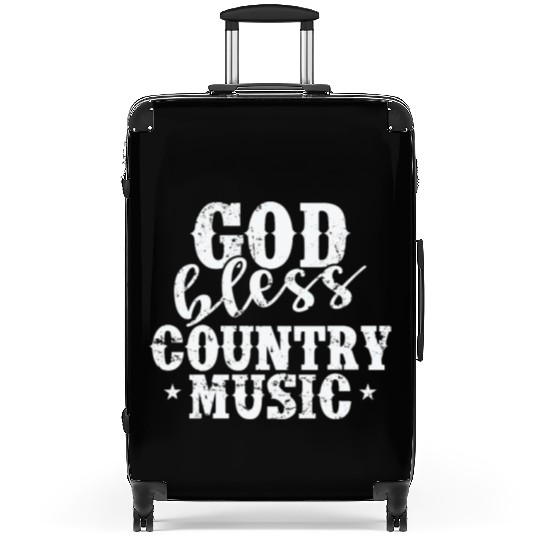 God bless Country Music USA America Cowboys Suitcases