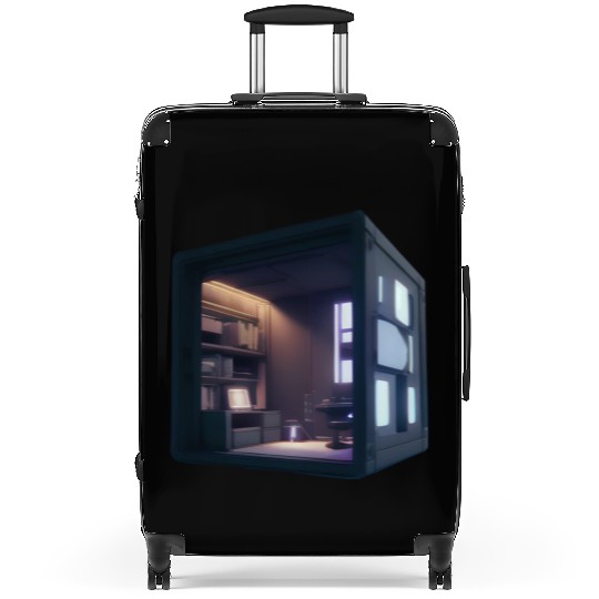 Small 3D Room Print - Cozy and Unique Home Suitcases