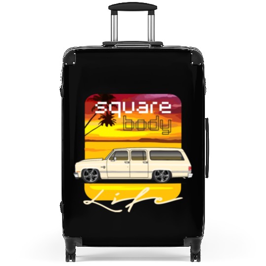 square Santa Fe Tan Suitcases