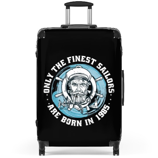 Sailors Sailboats Vintage 1985 Birthday fun Suitcases