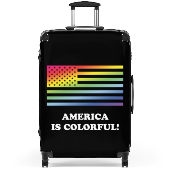 America Is Colorful! (Stars And Stripes) Suitcases