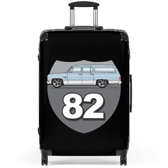 82 Light Blue Suitcases