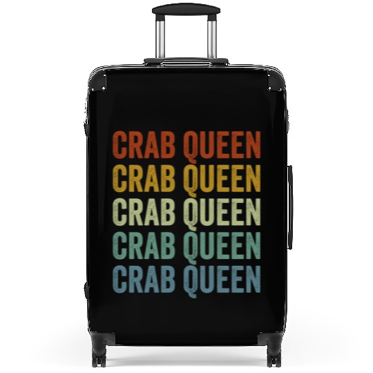 Crab Queen Crab Lover Women Suitcases