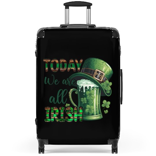 Mens St Patricks Day All Irish Green Shamrock Suitcases