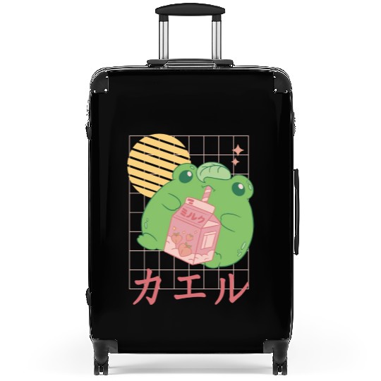 Strawberry Milk Frog Japanese Suitcases
