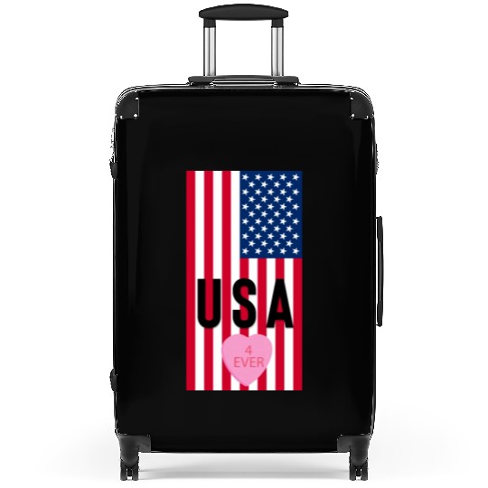 USA Stars and Stripes Suitcases