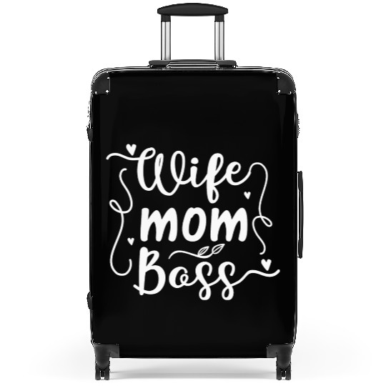 Wife Mother Boss Suitcases