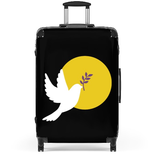 peace dove purple peace Ukraine Suitcases