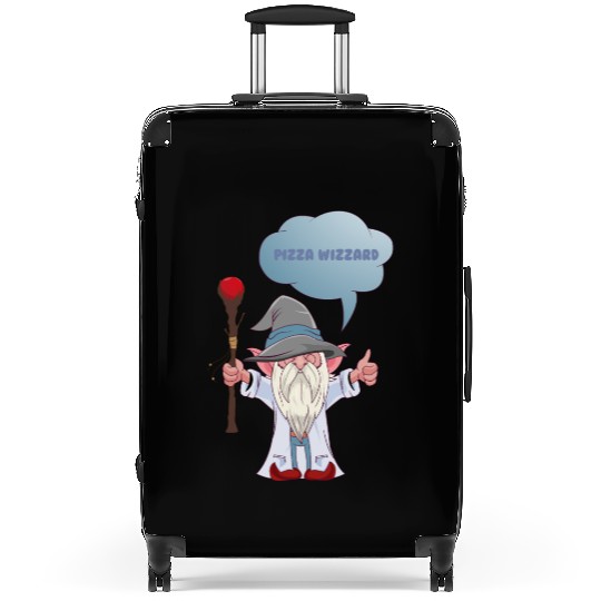 Cheer for the Wizard - Pizza Wizzard Suitcases