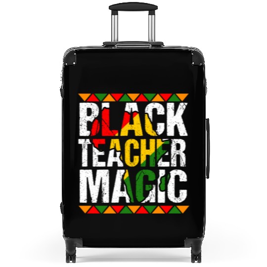 Black Teacher Magic Suitcases Melanin Pride Black