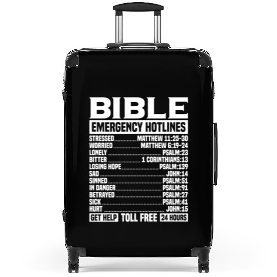 Bible Verse Emergency Numbers Christian Hotline Ps Suitcases