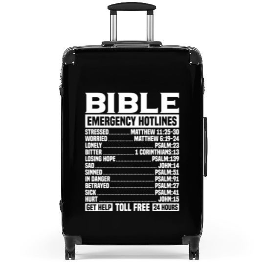 Bible Verse Emergency Numbers Christian Hotline Ps Suitcases