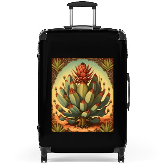 Agave Plant Collectors Agave Mexican Folk Painting Suitcases