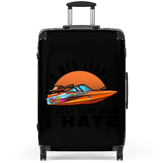 Drag Boat Racing Racer Speed Boat Driver Suitcases