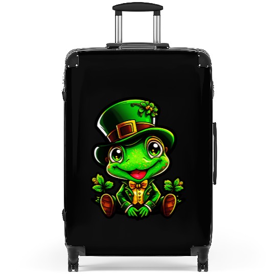 Frog Spells On St. Patrick's Day Suitcases