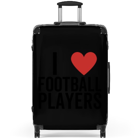 I Love Football Players Suitcases