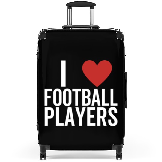I Love Football Players Suitcases