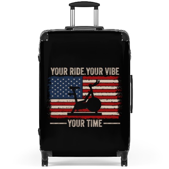 Your Ride Your Vibe Your Time Motivational Gym Suitcases