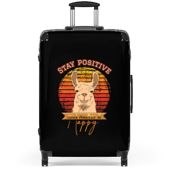 Stay positive and make it happy Suitcases
