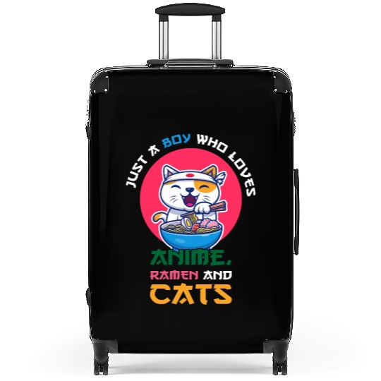 Just a boy who loves anime ramen Suitcases