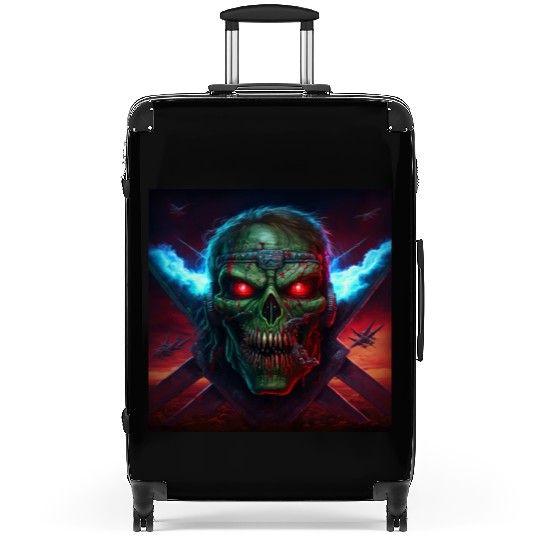 ZOMBIE IRON MAIDEN (version 14) Suitcases