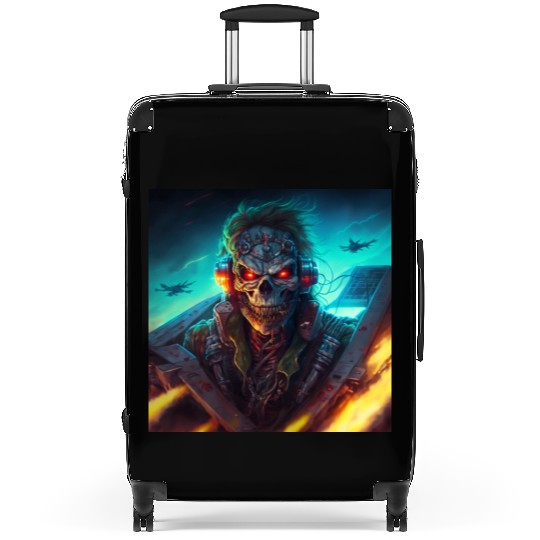 ZOMBIE IRON MAIDEN (version 13) Suitcases