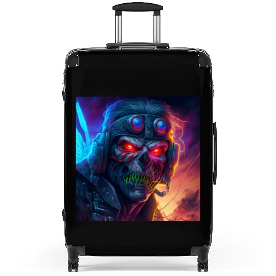 ZOMBIE IRON MAIDEN (version 9) Suitcases