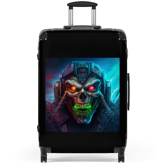 ZOMBIE IRON MAIDEN (version 8) Suitcases