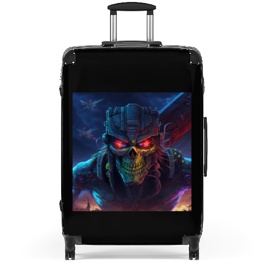 ZOMBIE IRON MAIDEN (version 11) Suitcases