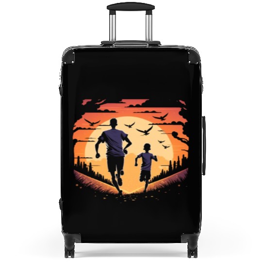 Running Exercise for Fitness Enthusiasts Father Suitcases