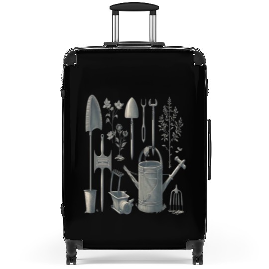 Florist Gardener Dad Grayscale Gardening Tools Suitcases