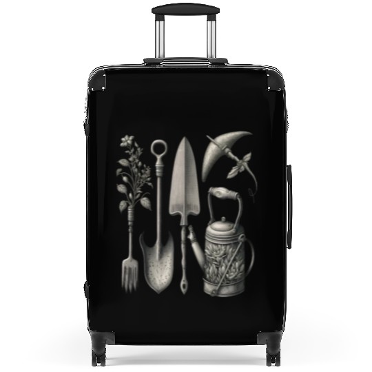 Florist Gardener Dad Grayscale Gardening Tools Suitcases