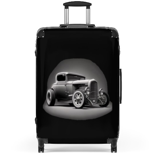 Street Rod Aesthetic Style Vintage Car Hot Rod Suitcases